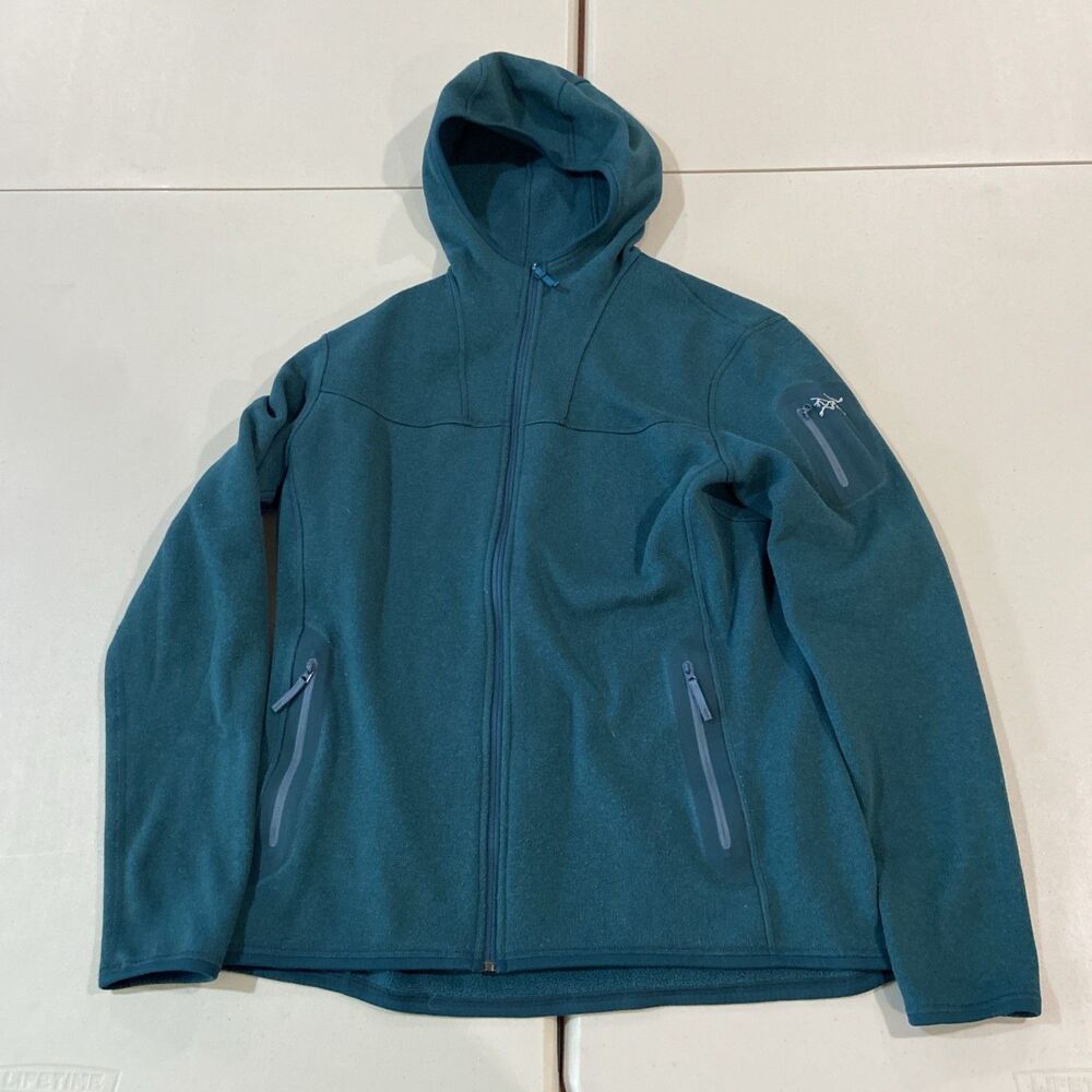 Arcteryx Women's XL Covert Polartec Full Zip Fleece Hoodie Gorpcore Blue